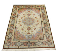 Alfombra de seda - Ghom Seda - Prima - 240 x 155 cm - beige