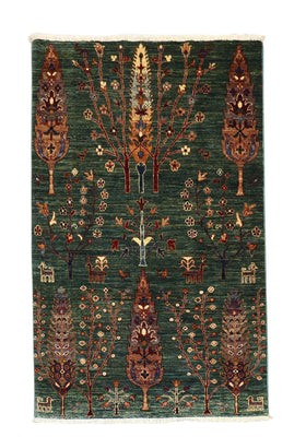 Alfombra Ziegler - 159 x 103 cm - verde oscuro