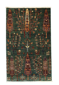 Alfombra Ziegler - 159 x 103 cm - verde oscuro