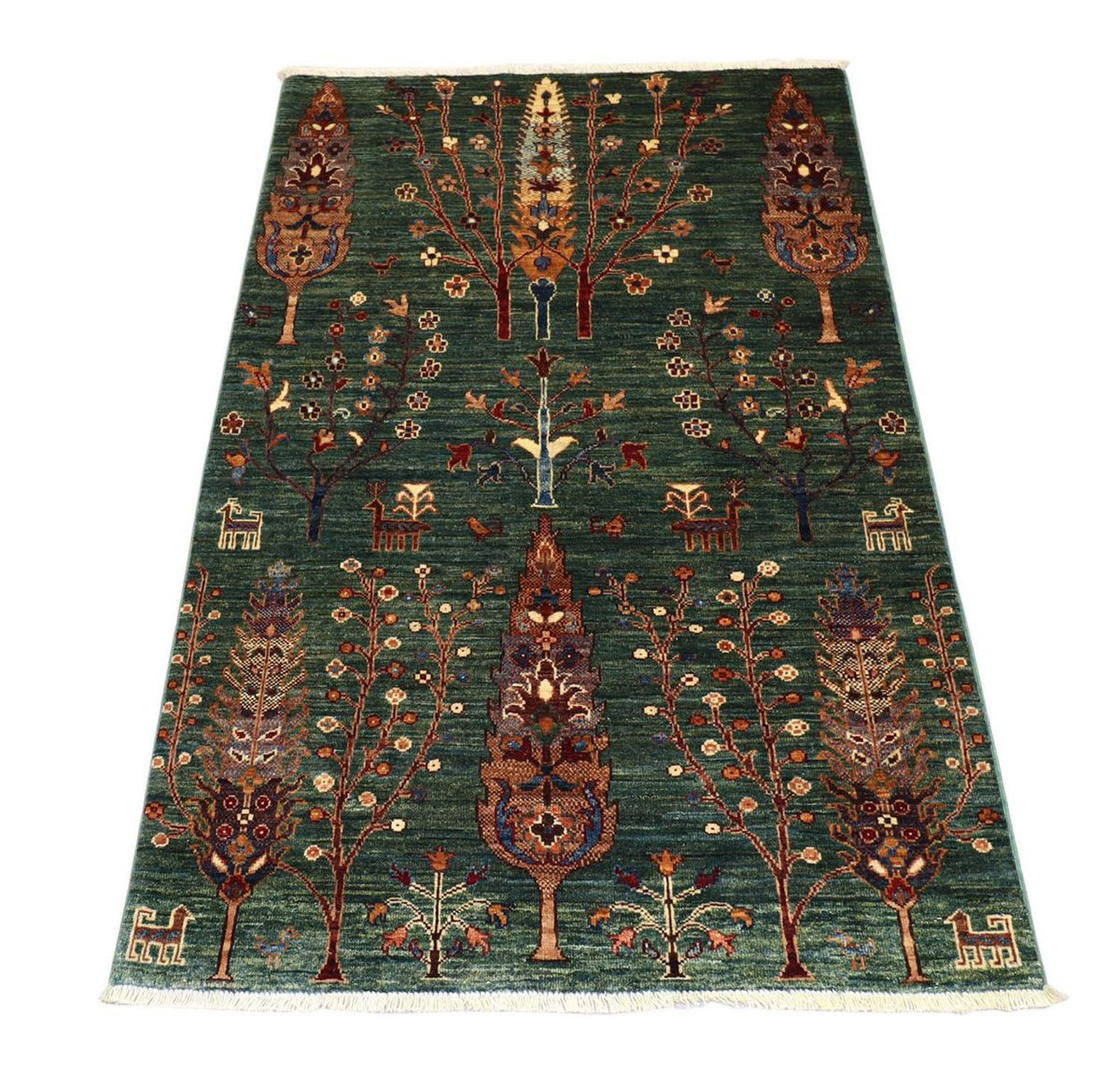 Alfombra Ziegler - 159 x 103 cm - verde oscuro
