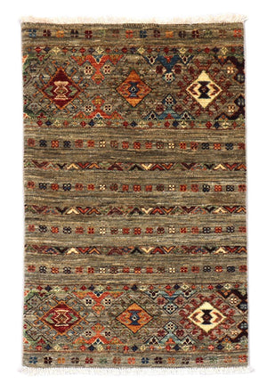 Alfombra Ziegler - 91 x 63 cm - verde oliva