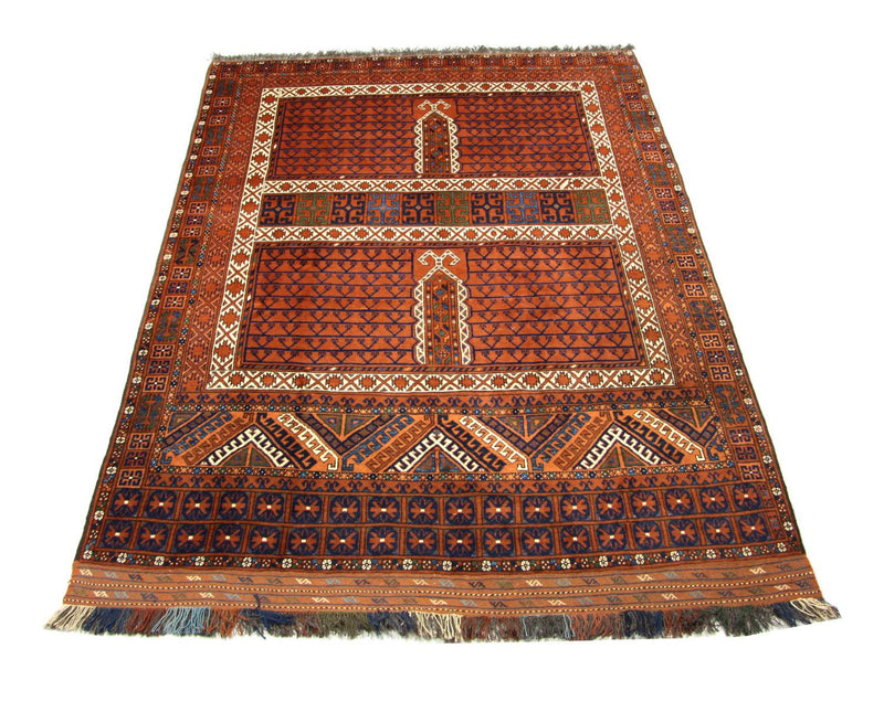 Alfombra afgana - 252 x 198 cm - marrón