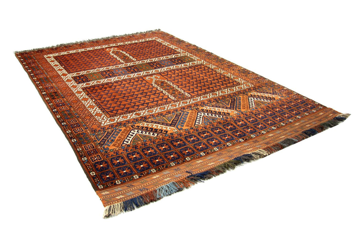 Alfombra afgana - 252 x 198 cm - marrón