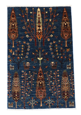 Alfombra Ziegler - 150 x 101 cm - azul oscuro