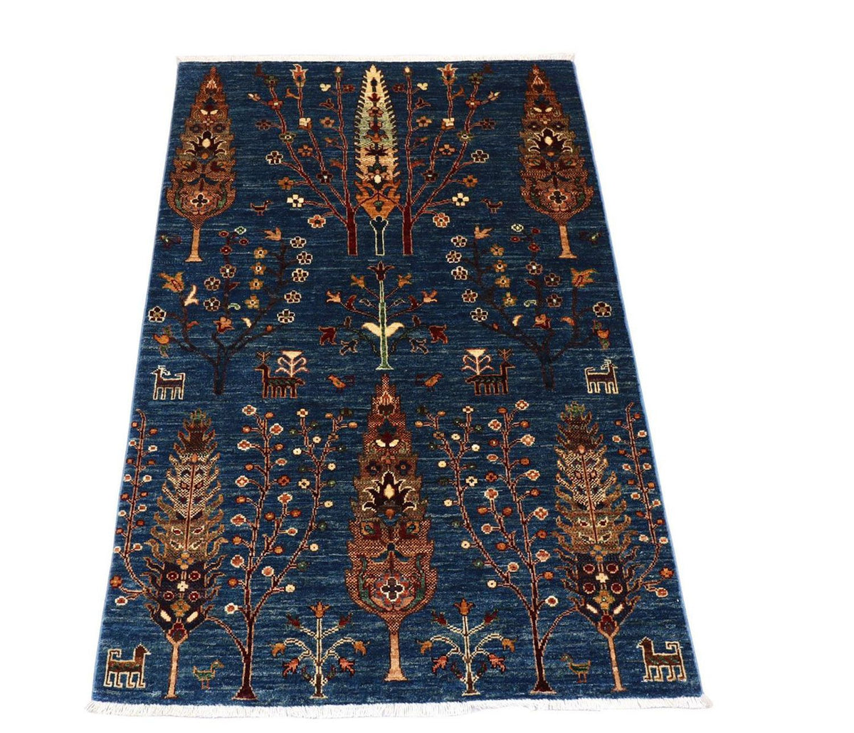 Alfombra Ziegler - 150 x 101 cm - azul oscuro