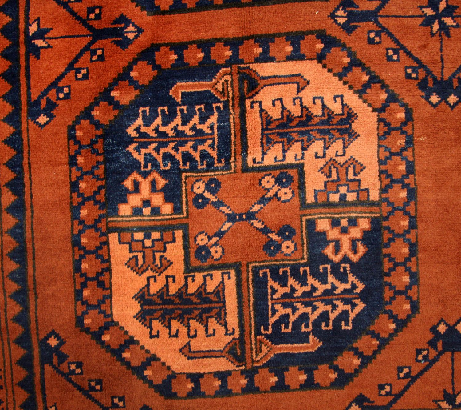 Alfombra afgana - 290 x 208 cm - naranja