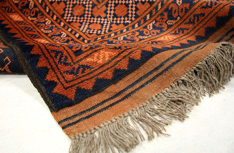 Alfombra afgana - 290 x 208 cm - naranja