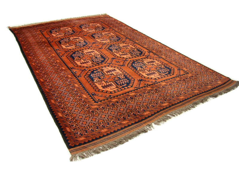 Alfombra afgana - 290 x 208 cm - naranja