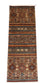 Alfombra de pasillo Alfombra Ziegler - 258 x 88 cm - marrón claro