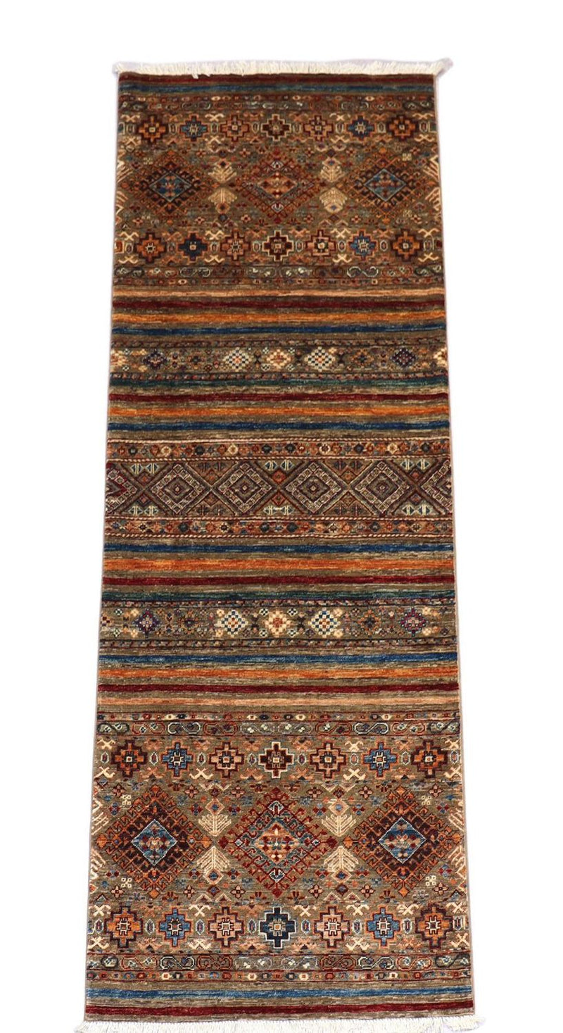 Alfombra de pasillo Alfombra Ziegler - 258 x 88 cm - marrón claro