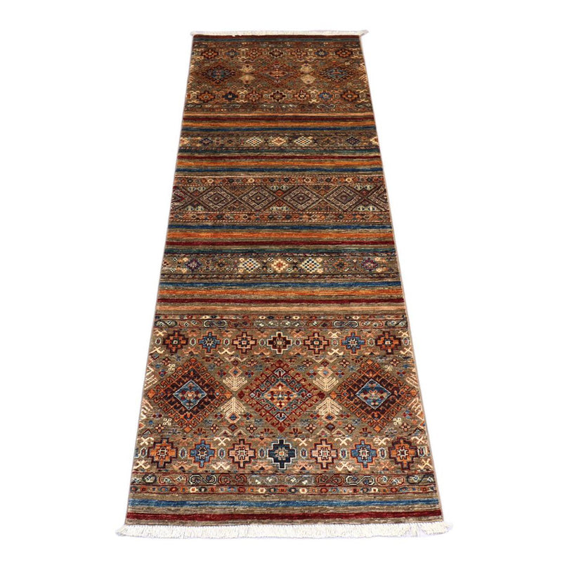 Alfombra de pasillo Alfombra Ziegler - 258 x 88 cm - marrón claro