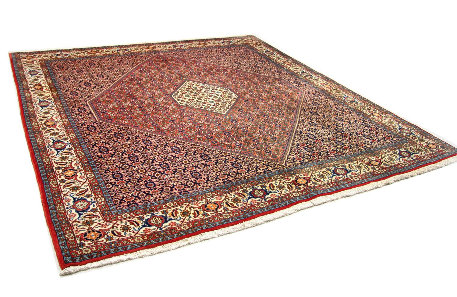 Alfombra persa - Bidjar cuadrado  - 260 x 247 cm - marrón
