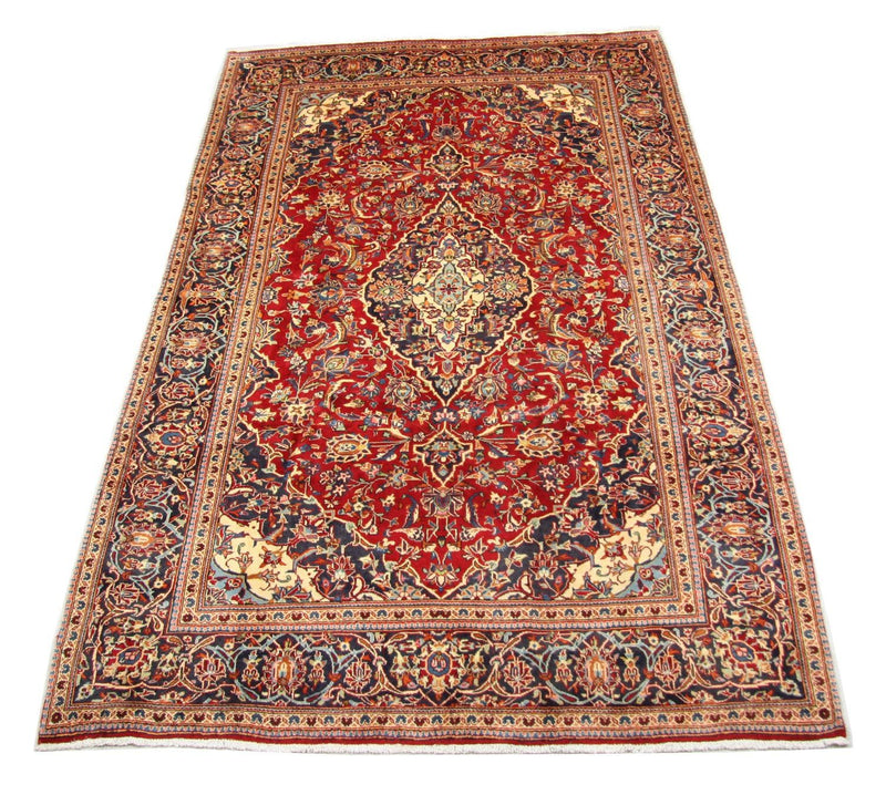Alfombra persa - Keshan - 313 x 198 cm - rojo