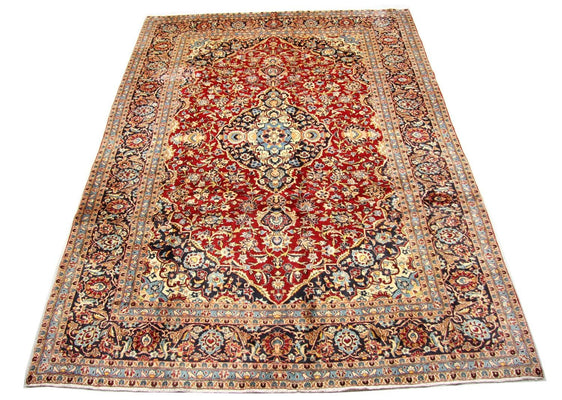 Alfombra persa - Keshan - 354 x 258 cm - rojo