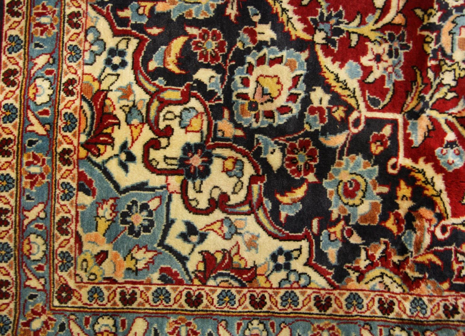 Alfombra persa - Keshan - 354 x 258 cm - rojo