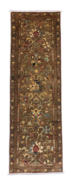 Alfombra de pasillo Alfombra Ziegler - 242 x 79 cm - verde oliva