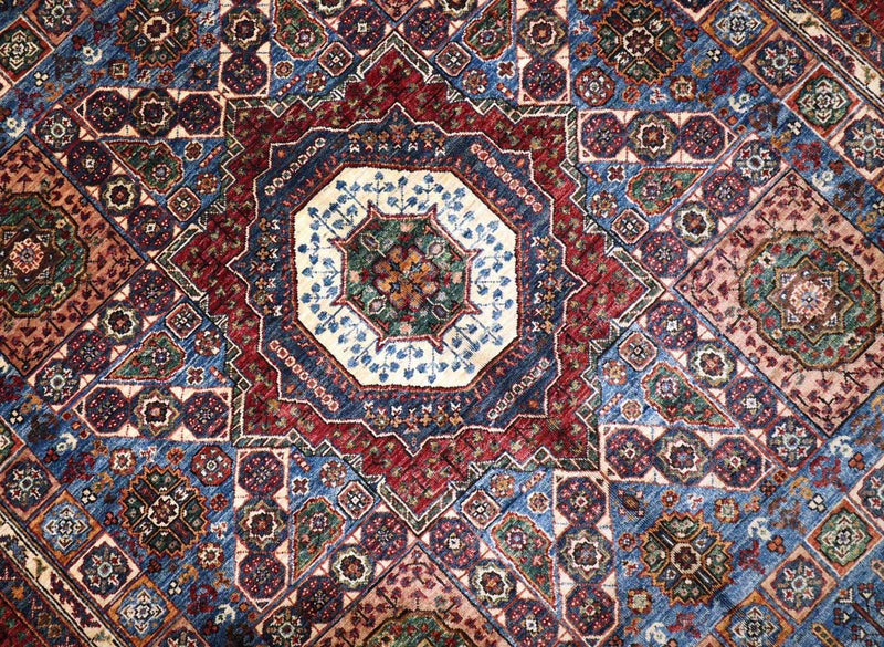 Alfombra Ziegler - 313 x 206 cm - azul petróleo