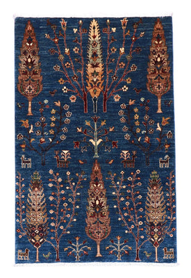 Alfombra Ziegler - 152 x 106 cm - azul oscuro