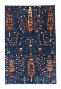 Alfombra Ziegler - 152 x 106 cm - azul oscuro