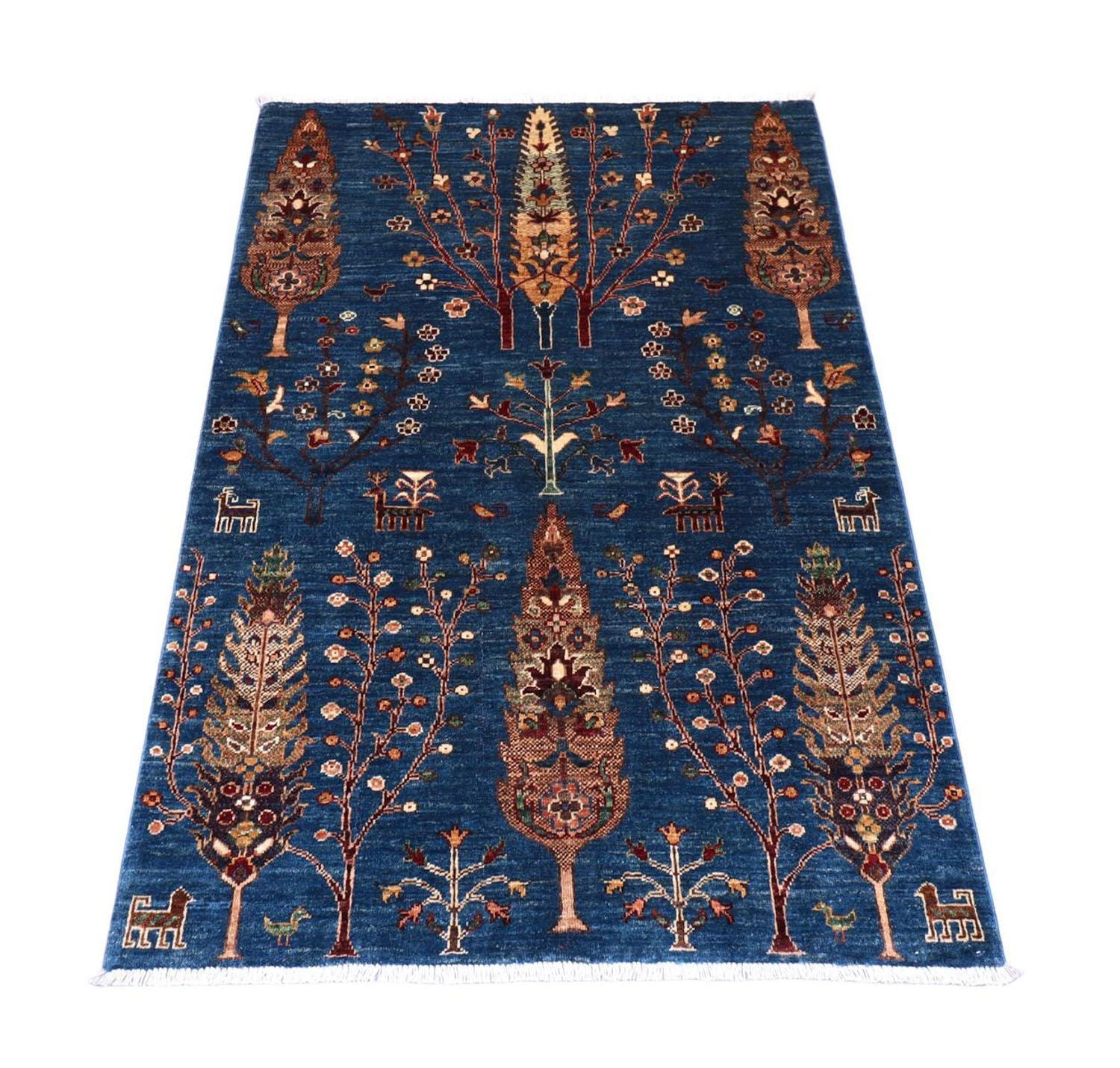 Alfombra Ziegler - 152 x 106 cm - azul oscuro