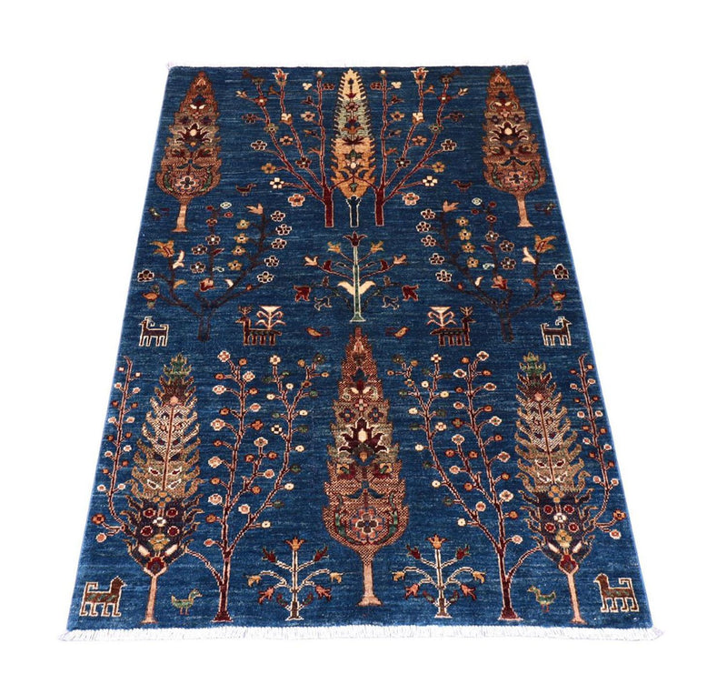 Alfombra Ziegler - 152 x 106 cm - azul oscuro