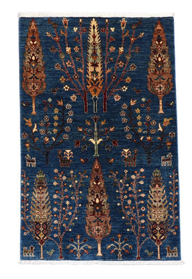 Alfombra Ziegler - 153 x 103 cm - azul oscuro