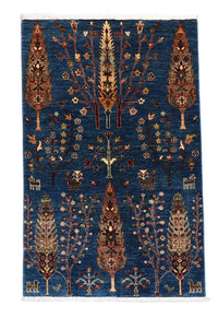Alfombra Ziegler - 153 x 103 cm - azul oscuro