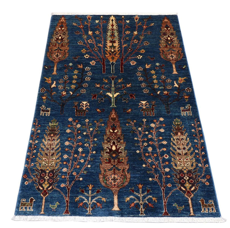 Alfombra Ziegler - 153 x 103 cm - azul oscuro