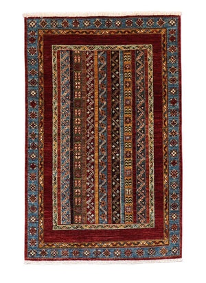 Alfombra Ziegler - 152 x 105 cm - rojo oscuro