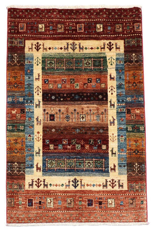 Alfombra Ziegler - 130 x 82 cm - rojo claro