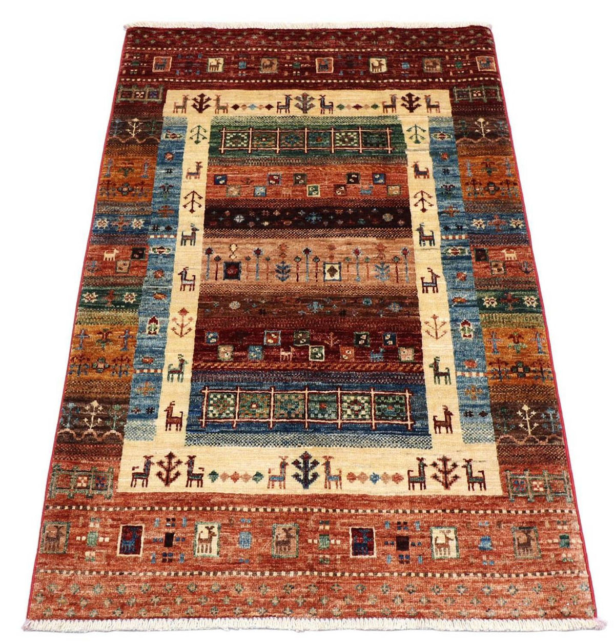 Alfombra Ziegler - 130 x 82 cm - rojo claro