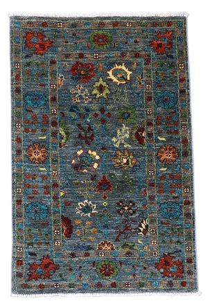 Alfombra Ziegler - 122 x 83 cm - azul marino