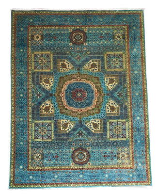Alfombra Ziegler - 368 x 271 cm - turquesa