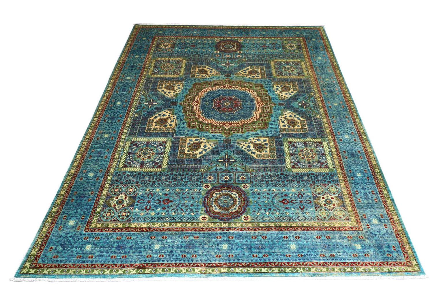 Alfombra Ziegler - 368 x 271 cm - turquesa
