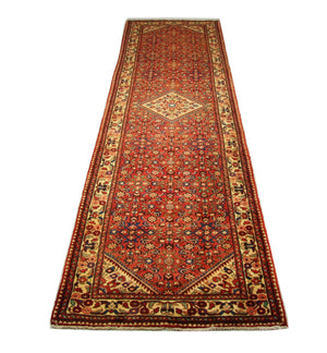 Alfombra de pasillo Alfombra persa - Nómada - 437 x 123 cm - rojo
