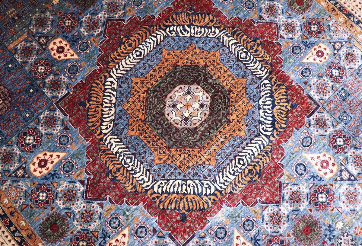 Alfombra Ziegler - 423 x 309 cm - azul oscuro