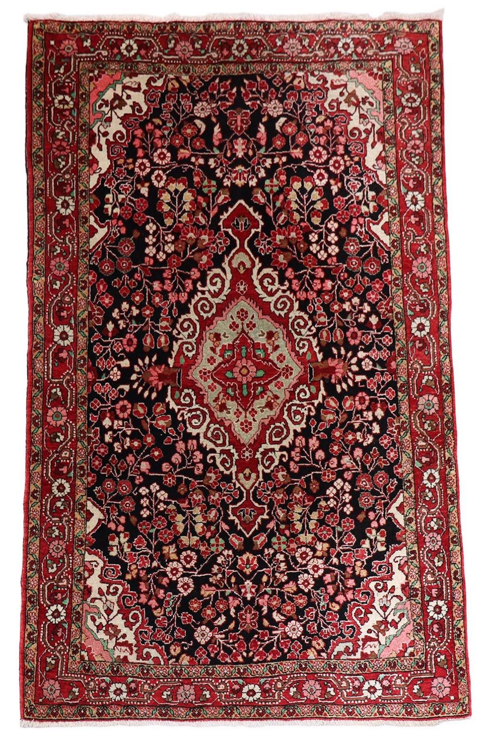 Alfombra persa - Clásica - 214 x 134 cm - azul oscuro