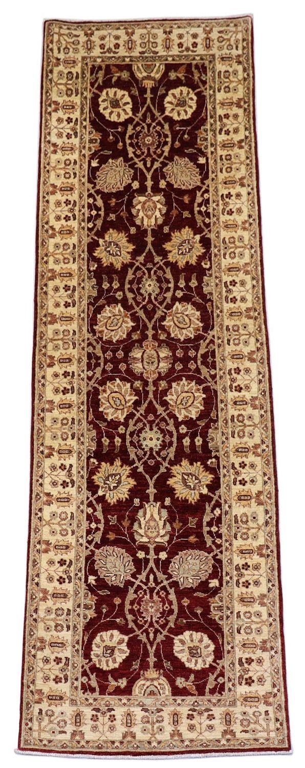 Alfombra de pasillo Alfombra Ziegler - 280 x 91 cm - rojo oscuro