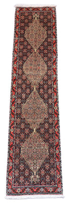Alfombra de pasillo Alfombra persa - Bidjar - 288 x 69 cm - azul oscuro
