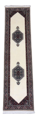 Alfombra de pasillo Alfombra persa - Bidjar - 296 x 78 cm - beige claro