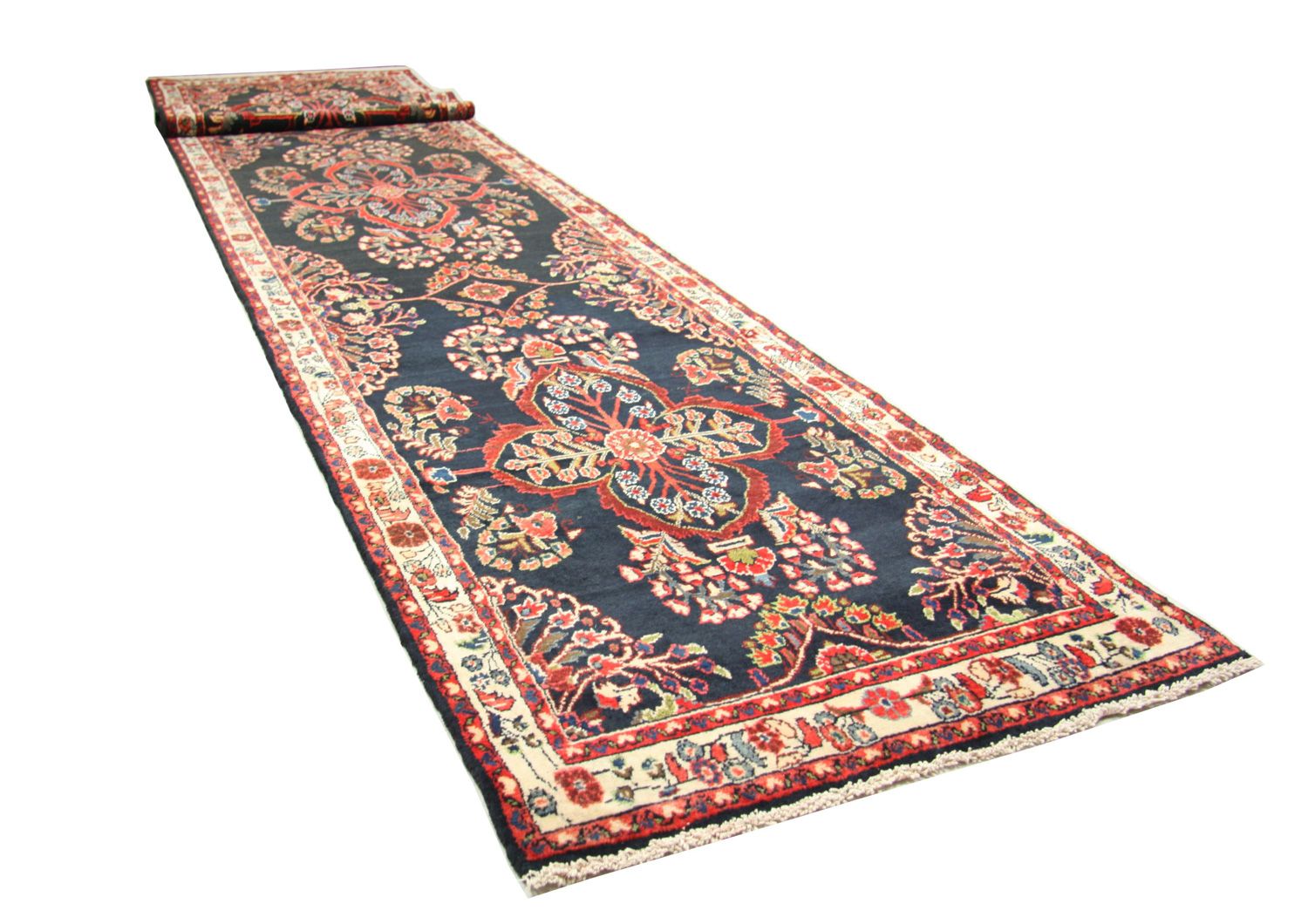 Alfombra de pasillo Alfombra persa - Nómada - 506 x 110 cm - azul