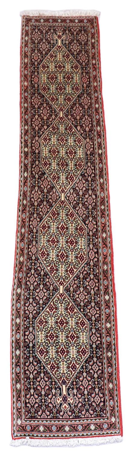 Alfombra de pasillo Alfombra persa - Bidjar - 238 x 50 cm - azul oscuro