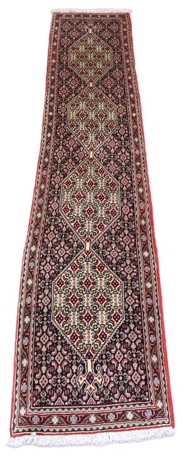 Alfombra de pasillo Alfombra persa - Bidjar - 238 x 50 cm - azul oscuro