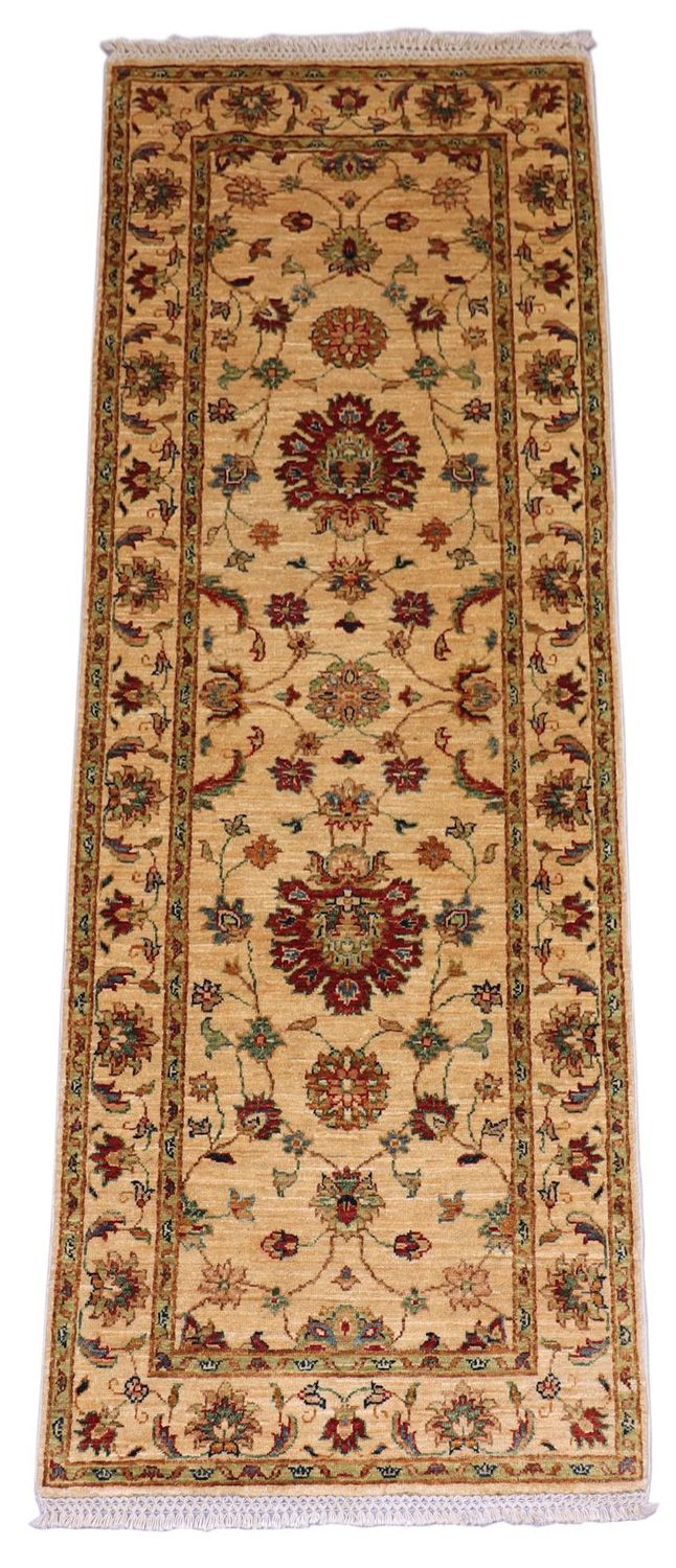 Alfombra de pasillo Alfombra Ziegler - 220 x 76 cm - beige