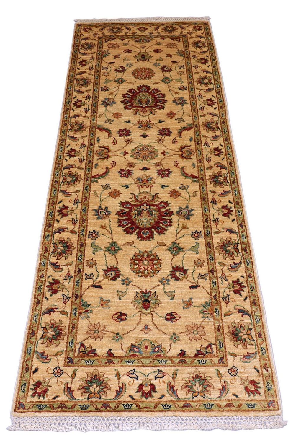 Alfombra de pasillo Alfombra Ziegler - 220 x 76 cm - beige