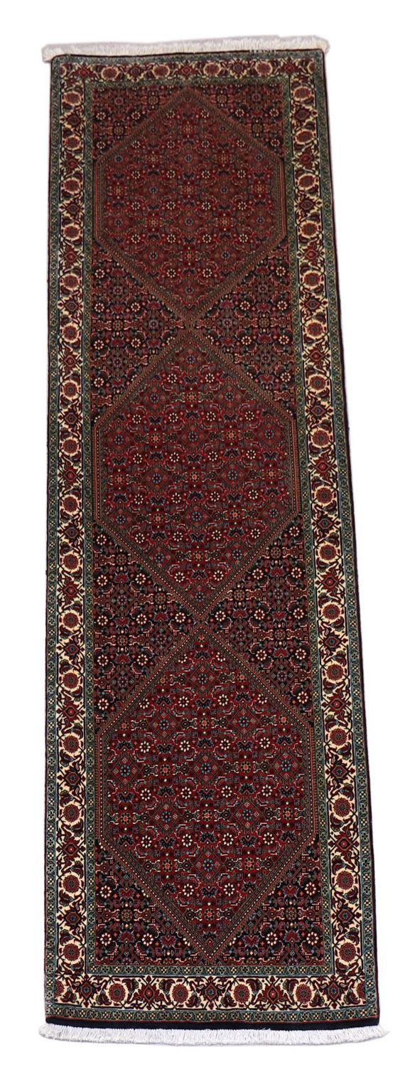 Alfombra de pasillo Alfombra persa - Bidjar - 300 x 85 cm - rojo