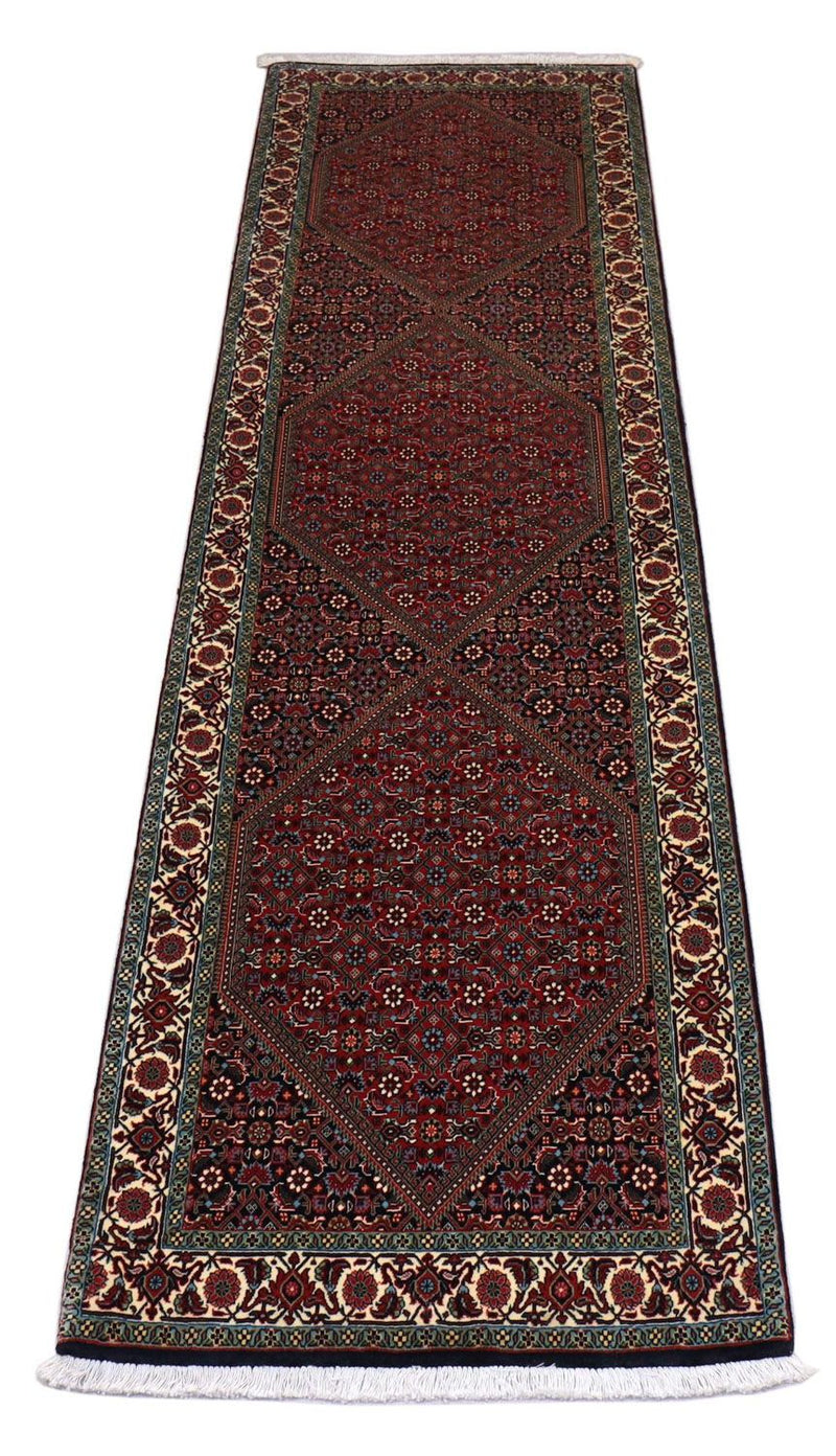 Alfombra de pasillo Alfombra persa - Bidjar - 300 x 85 cm - rojo
