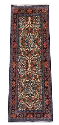 Alfombra de pasillo Alfombra persa - Bidjar - 203 x 77 cm - beige