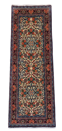 Alfombra de pasillo Alfombra persa - Bidjar - 203 x 77 cm - beige