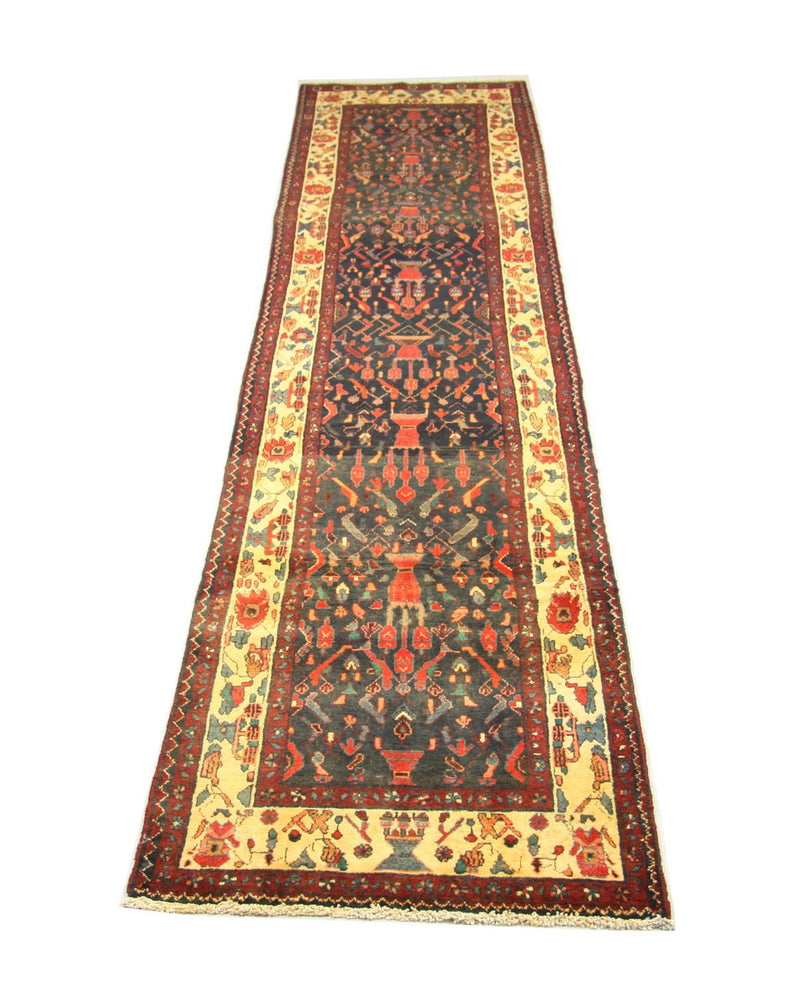 Alfombra de pasillo Alfombra persa - Nómada - 410 x 104 cm - azul